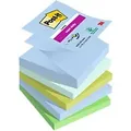 Produktbild: Post-it Oasis Super Sticky Z-Notes Rechteckig 76 x 76 mm Blanko Blau, Grün R330-5SS-OAS 90 5 Stück à 90 Blatt