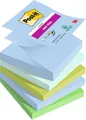Produktbild: Post-it Super Sticky Z-Notes Oasis Collection, Packung mit 5 Blöcken, 90 Blatt pro Block, 76 mm x 76 mm, Blau, Grün - Extra-stark klebende Notizzettel für Notizen, To-Do-Listen und Erinnerungen