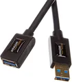 Produktbild: Amazon Basics USB 3.0-Verlängerungskabel (A-Stecker auf A-Buchse) 3 m (Abwärtskompatibilität zu USB 2.0 und 1.1), Schwarz, Kompatibel mit Personal Computer