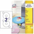 Produktbild: Cd/dvd Etikett 117mm Papier Weiß 50 Etik./pack.