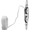 Produktbild: Xpotool Flaschenzug 180Kg 20M Nylon Handseilwinde Seilzug Umlenkrolle Hebezug