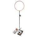 Produktbild: Pitjau Ballspiel Indoor Kinder und Erwachsene, Quidditch Wurfspiel Indoor für Erwachsene/Kinder/Gruppen/Familie, höhenverstellbarer Quidditch Ring-Stab
