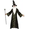 Produktbild: Widmann S.r.l. Kostüm Herren Kostüm 'Fantasy Zauberer', Schwarz Gold - schwarz S