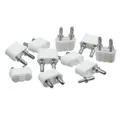 Produktbild: Krippen-/Puppenstuben Stecker, 2-polig, weiß, 10 Stück, 2,6mm HO-/Zwergstecker