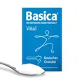 Produktbild: Basica® Vital Basen-Granulat zum Einrühren in Speisen | für eine normale Säure-Basen-Balance | glutenfrei | ohne Jod und Aromastoffe | verschiedene basische Mineralien und Spurenelemente | 200 Gramm