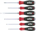 Produktbild: WIHA 21250 Schraubendreher-Set Schlitz / PH 6-tlg. mit Schlagkappe Schlitz