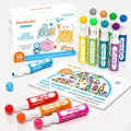 Produktbild: 14 Farben Bingo Dabbers Stifte, Dot Marker auswaschbar für kinder40ml mit 20 ...