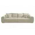 Produktbild: luma-home Big-Sofa, Greige, Metall, 4-Sitzer, Füllung: Polyurethan (Pur), einzeln stellbar,Rechteckig, 306x86x134 cm, Wohnzimmer, Sofas & Couches, Sofas, Bigsofas