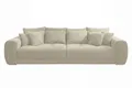 Produktbild: Big-Sofa XXL 306 cm Federkern Lounge Couch mit Bezug aus Cord in Beige Grau