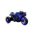 Produktbild: Moni Kinder Elektromotorrad Ninja, drei Kunststoffräder, LED-Beleuchtung, Mp3 blau