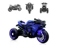 Produktbild: Moni Elektro-Kindermotorrad Kinder Elektromotorrad Ninja, Belastbarkeit 30 kg, drei Kunststoffräder, LED-Beleuchtung, Mp3