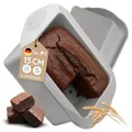 Produktbild: Backefix Brotbackform Silikon 15 cm – Kleine Kastenform mit 1200ml aus echtem Platin-Silikon, mit extra Wandstärke gegen Ausbeulen, ideal für Kuchen und Brot (antihaftend, flexibel, PFAS-, BPA-frei)