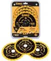 Produktbild: DeWalt Kreissägeblätt Set für Holz 190 mm x 30 mm 24 Zähne (3 Stück) DT10399-QZ