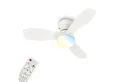 Produktbild: Briloner Leuchten LED Deckenleuchte LUFITO Deckenventilator, Ventilatorfunktion, dimmbar über Fernbedienung, LED fest integriert, warmweiß - kaltweiß, Schlafzimmer, Wohnzimmer, Esszimmer, Flur, Küche