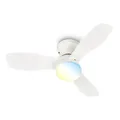 Produktbild: BRILONER - LED Deckenventilator mit Beleuchtung, Fernbedienung, Leiser DC-Motor, 3 Geschwindigkeiten, CCT, Dimmbar, Lampe mit Ventilator, Ventilator Deckenleuchte, Deckenlampe, 60 x 19 cm, Weiß