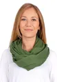 Produktbild: Weicher und leichter Damen Loop Schal Uni Farben Rundschal Ganzjahres Schal Schlauchschal Accessoires - Carina (P5 army grün)