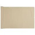 Produktbild: vidaXL Balkon Sichtschutz 90x600cm Beige Balkonverkleidung Balkonbespannung