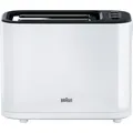 Produktbild: Braun HT 3010 WH Toaster weiß Stopptaste Aufwärmfunktion 1000 W Krümelschublade