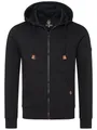 Produktbild: Rock Creek Herren Kapuzenpullover mit Reißverschluss Pullover Hoodie Kapuzenjacke Sweatshirt Kapuzensweatjacke Kapuzenpulli H-392 Schwarz M