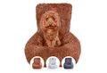 Produktbild: Wahre Tierliebe Hunde-Autositz Premium Hunde Autositz Fluffy - Inkl. Sicherheitsgurt, verschiedene Größen und verschiedene Farben