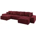 Produktbild: Altdecor Wohnlandschaft, Bordeaux, Textil, 6-Sitzer, U-Form, 401x68x189 cm, Wohnzimmer, Sofas & Couches, Wohnlandschaften, Wohnlandschaften in U-Form