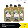 Produktbild: Total Quartz Ineo Xtra Longlife 0W-20 VW Porsche Ford C5 C6 4x1 Liter = 4 Liter