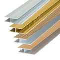 Produktbild: Dalsys Übergangsprofil Verbindungprofil 100cm Übergangsleiste Aluminium eloxiert, Bodenschiene geeignet für u.a. Fliesen, Laminat und Parkett Silber