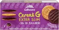 Produktbild: Galbusera Cereali G Extra Slim Fondente Müslikekse Kekse aus Getreide Umhüllt von Dunkler Schokolade Packung à 120g, jede Packung enthält 4 Einzelportionen à 30g