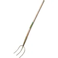Produktbild: MINI Heugabel Dunggabel Mistgabel Mistforke 3 Zinken 20 x 18 cm Eschenstiel 1 m