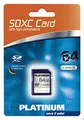 Produktbild: PLATINUM 64 GB Class 10 SDXC Speicherkarte 177119