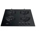 Produktbild: Whirlpool gaskochfeld 60cm 4 brenner schwarz gob616nb