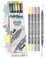 Produktbild: Brush-Pen Set Calli.Brush Pastel I 5 Double-Tip Pinselstifte mit Kalligrafie-...