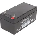 Produktbild: Multipower MP3.4-12 12 Volt 3400 mAh Akku CT3,2-12 CT3.2-12 - Schwarz