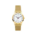 Produktbild: ADORA | Unisex Uhr > Ø 34mm Edelstahlgehäuse Milanaise gelbgoldfarben