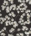 Produktbild: Rasch Tapeten 866926 - Vliestapete mit Zweigen mit Fantasieblüten in Schwarz und Weiß aus der Kollektion Symphony - 10,05 m x 0,53 m (LxB)