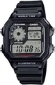 Produktbild: CASIO AE-1200WH-1AV Weltzeit Digitaluhr Schwarz 100M CASIO Royale Y866023