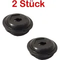 Produktbild: 2 Stück Fahrrad Tretlager Kurbel Abdeck Kappen Gewinde Schrauben Abdeckung schwarz - Schwarz