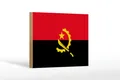 Produktbild: Holzschild Flagge Angolas 18x12 cm Flag of Angola Deko Schild