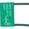 Produktbild: GL 4260 - RC-Löschglied, Kondensator 250V/0,1 μF mit Widerstand 100 Ohm