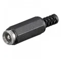 Produktbild: Goobay DC-Kupplung für Hohlstecker 5,5x2,5mm mit Knickschutz - Lötmontage Universal-Netzteil