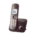 Produktbild: Panasonic KX-TG6811GA: Strahlungsarmes DECT Schnurlostelefon in Mocca-Braun