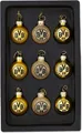 Produktbild: BVB Borussia Dortmund 19660700 - Mini Christbaumkugeln 9er Set, gold