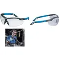 Produktbild: uvex Bügelbrille i-5, Scheibentönung: klar Schutzbrille, Bügelfarbe: anthrazit/blau, Material: PC,