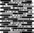 Produktbild: Mosaikfliese Transluzent Edelstahl schwarz Verbund Glasmosaik Crystal Stahl schwarz Glas MOS67-GV478_f | 10 Mosaikmatten