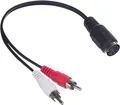 Produktbild: GOOD CONNECTIONS Audio Adapter 5-pol DIN Buchse an 2x Cinch Stecker, 0,2m, Good Connect Audio-Adapter