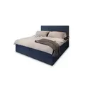 Produktbild: MASSENO Boxbett mit Bettkasten Pisa , blau , Maße (cm): B: 140 H: 98