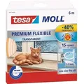 Produktbild: Tesa - Moll Premium Flexible - Selbstklebende Silikondichtung Zum Isolieren Von Spalten An Fenstern Und Türen - Transparent - 6 M X 9 Mm X 7 Mm