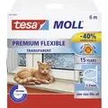 Produktbild: Tesa - Moll Premium Flexible - Selbstklebende Silikondichtung Zum Isolieren Von Spalten An Fenstern Und Türen - Transparent - 6 M X 9 Mm X 7 Mm