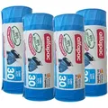 Produktbild: Alfapac - Müllbeutel 30L 50x75cm mit Selbstverschluss für hohe Eimer, 4 Rollen x 15 Stück (80% Recycelt)