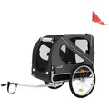 Produktbild: Hauki Fahrrad-Hundeanhänger, Schwarz, Metall, 72x123x130 cm, Freizeit, Sport & Fitness, Fahrradanhänger